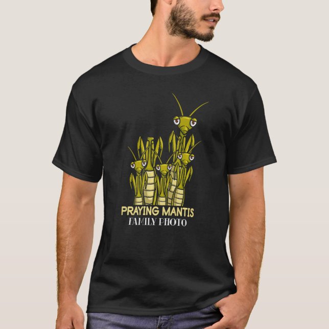 T-shirt Insecte  Capture d'insectes Mante religieuse Entom (Devant)