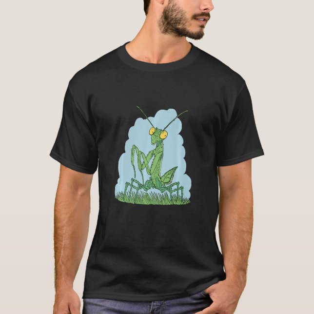 T-shirt Insecte Mantis aux jambes avant puissantes Mantise (Devant)