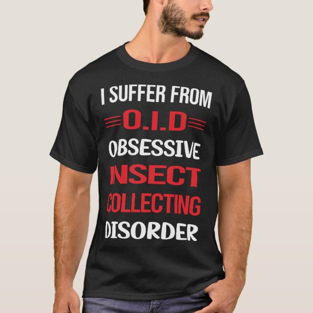 T-shirt Insecte Obsessive Collecte d'insectes Bugs (Devant)