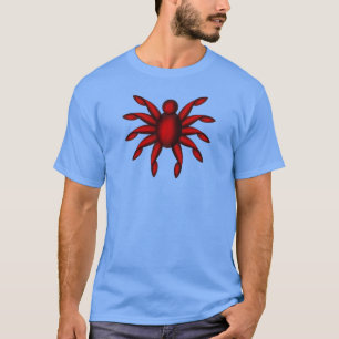 T-shirt Insecte rouge foncé à dix pattes