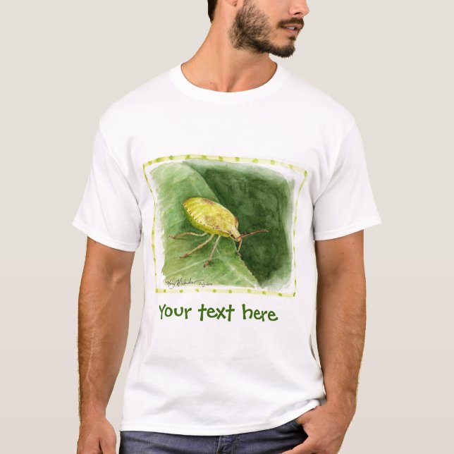 T-shirt Insecte vert clair de puanteur (Devant)