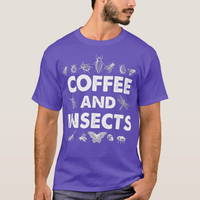 T-shirt Insectes de café Entomologiste du bug de café (Devant)