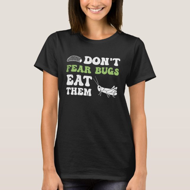 T-shirt Insectes Protéines Insectes Mangent Grasshopper Ma (Devant)