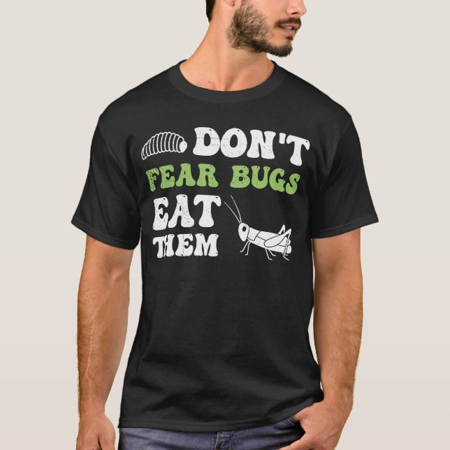 T-shirt Insectes Protéines Insectes Mangent Grasshopper Ma (Devant)