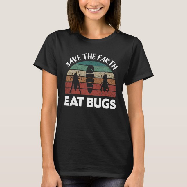 T-shirt Insectes Protéines Insectes Mangent Grasshopper Ma (Devant)