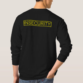 T-shirt Insécurité drôle de garde jaune
