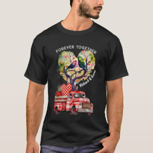 T-shirt Inséparable Aquarelle Camion Plaid Couple Nom