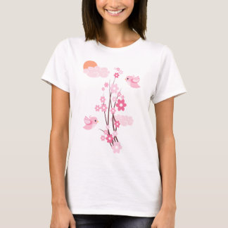 T-shirt Inséparables et fleurs sensibles