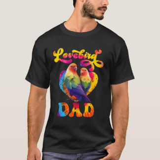 T-shirt Inséparables Lovebird Papa Oiseau Amoureux Hommes 