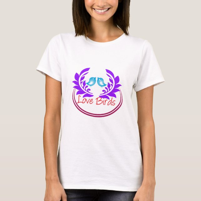 T-shirt Inséparables - Romantique inspirée par la nature (Devant)