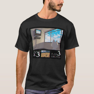 T-shirt insérer la fille du disque