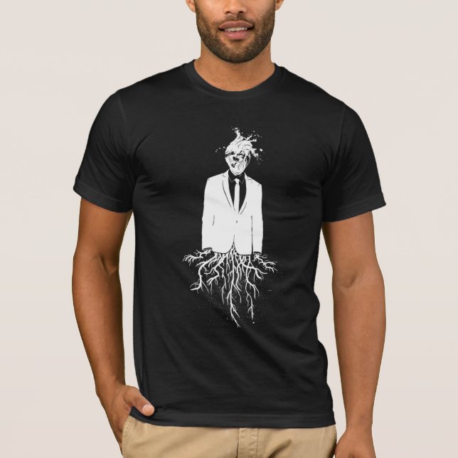 T-shirt Insérez le titre prétentieux : BLANC sur la série (Devant)