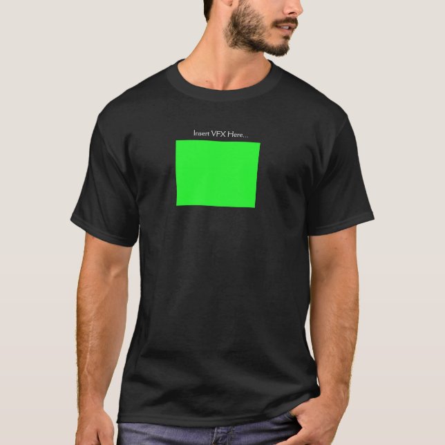T-shirt "Insérez VFX ici" éditant la chemise d'humour (Devant)
