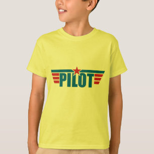 T-shirt Insigne d'ailes du pilote - Aviation