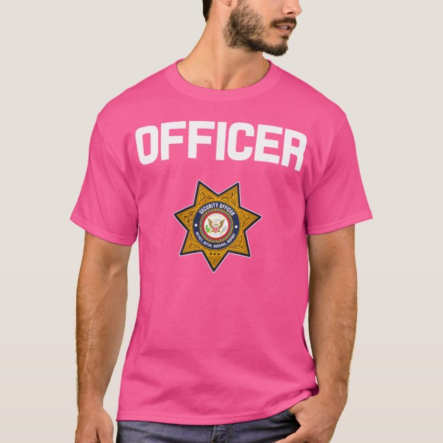 T-shirt Insigne d'application des agents de sécurité Polic (Devant)
