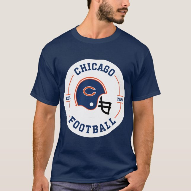 T-shirt Insigne de football de Chicago (Devant)