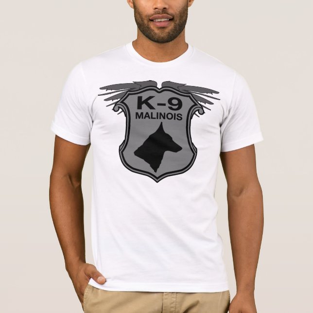 T-shirt Insigne de K-9 Malinois (Devant)