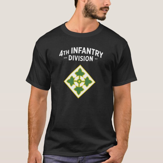 T-shirt Insigne de la 4e division d'infanterie (Devant)