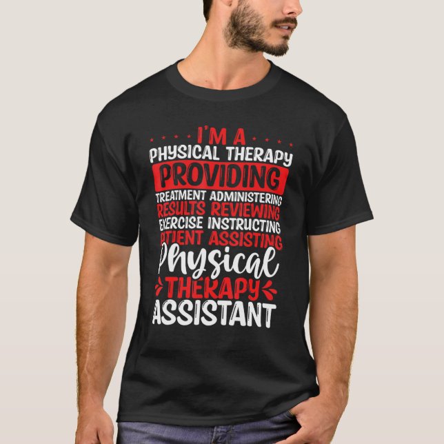 T-shirt Insigne de l'assistant de thérapie physique Reel P (Devant)