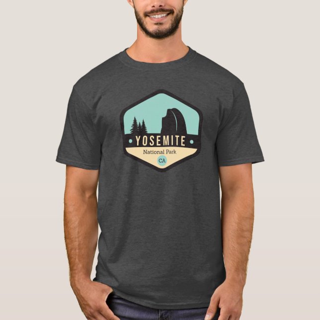 T-shirt Insigne de parc national de Yosemite (Devant)