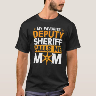 T-shirt Insigne De Police Mon Adjoint Préféré M'Appelle M