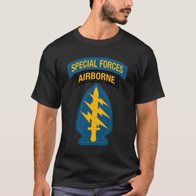 T-shirt Insigne des forces spéciales - Onglet aéroporté (Devant)