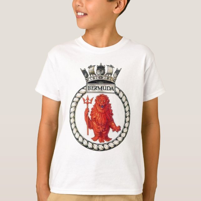 T-shirt Insigne du HMS Bermudes (Devant)