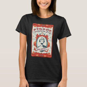 T-shirt Insigne du personnel du cirque vintage Canonball h