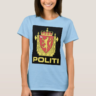 T-shirt Insigne du Service de police norvégien, Norvège