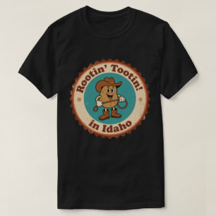 T-shirt Insigne fantaisiste de l'Idaho_ Cowboy Potato avec