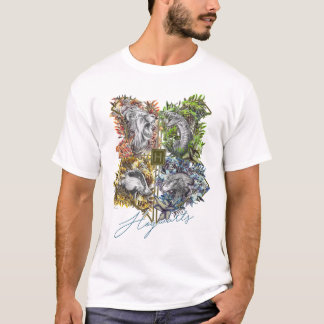 T-shirt Insigne floral HOGWARTS™