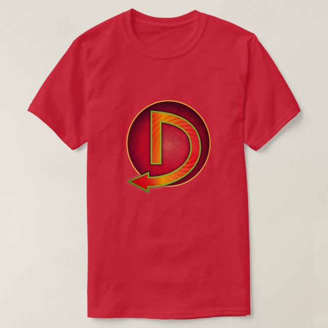 T-shirt Insigne Super Héros "D" (Design devant)