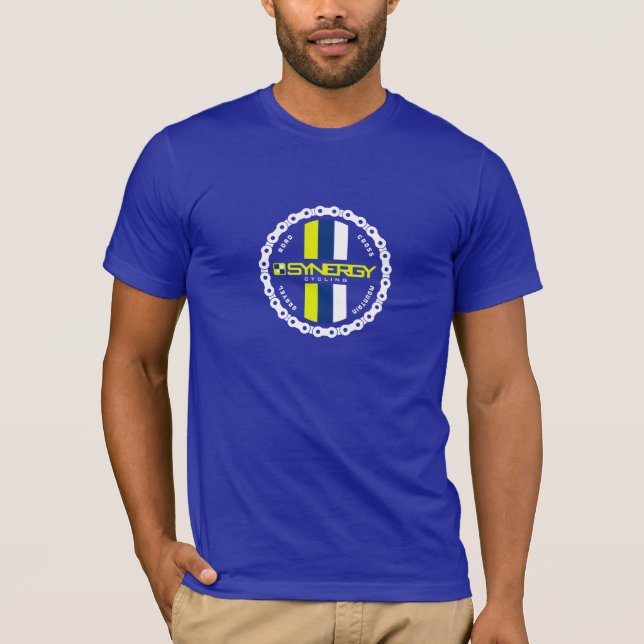 T-shirt Insigne sur le milieu bleu (Devant)