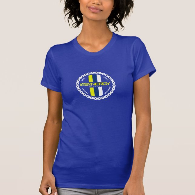 T-shirt Insigne sur les femmes bleues (Devant)