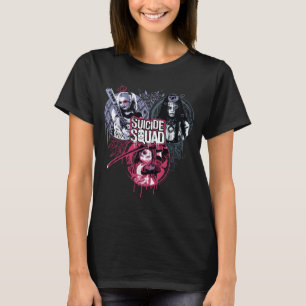 T-shirt Insignes de graffiti de filles de peloton du