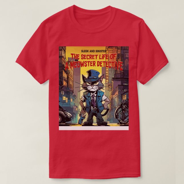 T-shirt Inspecteur de chat (Design devant)