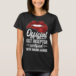 T-shirt Inspecteur de kilt certifié avec des mains chaudes