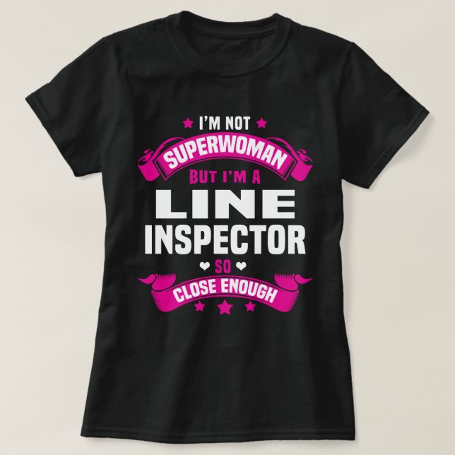 T-shirt Inspecteur de ligne (Design devant)