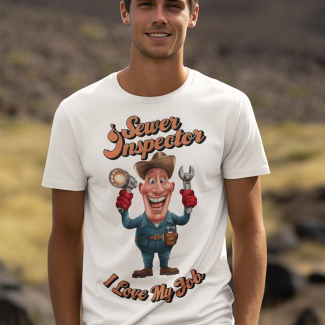 T-shirt Inspecteur D'Épuration Avec Poussées (Créateur téléchargé)