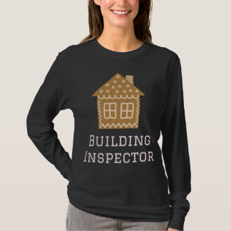 T-shirt Inspecteur du bâtiment Fun Gingerbread Maison Déco
