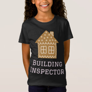 T-Shirt Inspecteur du bâtiment Fun Gingerbread Maison Déco