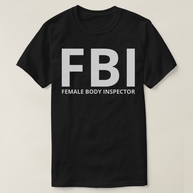 T-shirt inspecteur du corps féminin 1 (Design devant)
