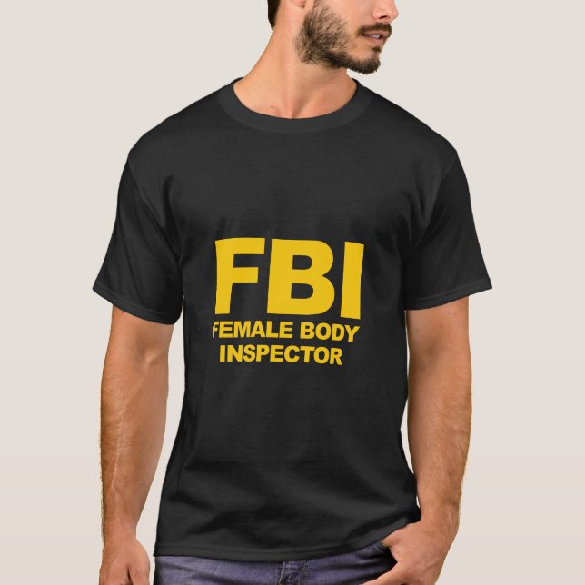 T-shirt Inspecteur Du Corps Féminin Officiel Du Fbi (Devant)