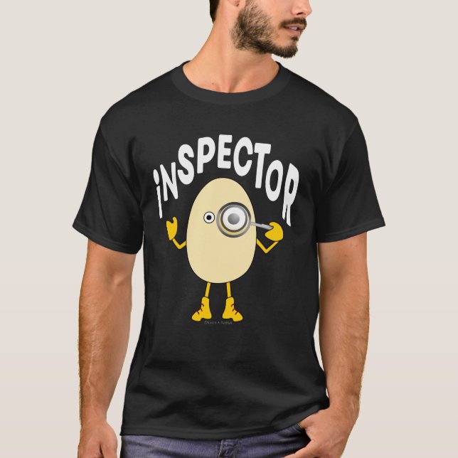 T-shirt Inspecteur Egghead Texte (Devant)