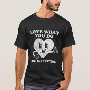 T-shirt Inspecteur Vintage De La Sécurité Incendie Ou Insp