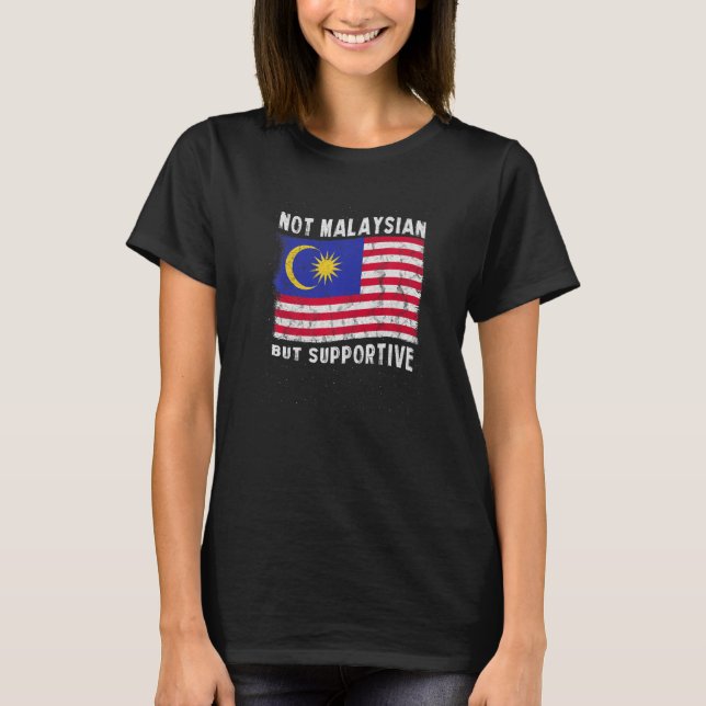 T-shirt Inspira, Drapeau National Non Malaisien Mais Soute (Devant)