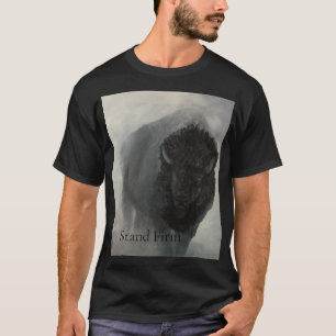 T-shirt inspirant «Bison inébranlable»