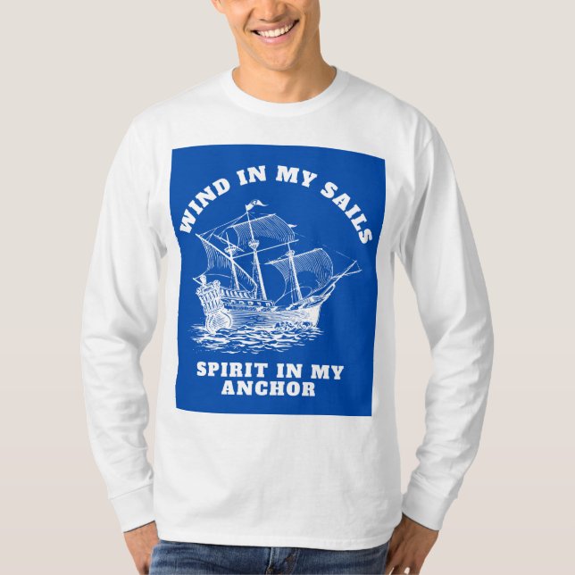 T-shirt inspirant de thème nautique (Devant)