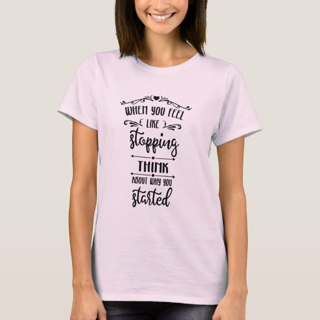 T-shirt inspirant pour femmes (Devant)