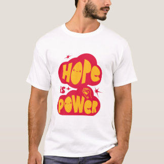 T-Shirt Inspirant Rétro « L'Espoir Est Puissance »